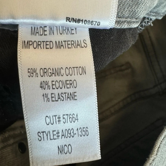 AGOLDE Nico high rise slim fit -wash gray size 26 - Picture 6 of 9